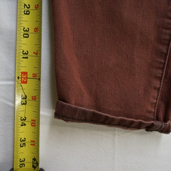 Free People 16515125 Pants, Womens Size W 28, Burgundy - Picture 5 of 9